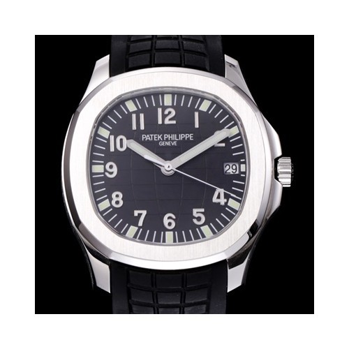 [파텝필립] 파텍필립 5167A-001 신형 아쿠아넛 모델 텍스쳐드 다이얼 블랙 우레탄러버 스트랩 기계식 오토매틱 무브먼트 pat0348 - Patek Philippe Aquanaut Jumbo Textured Dial on Black Rubber Strapl SelfWindding Automatic Movement